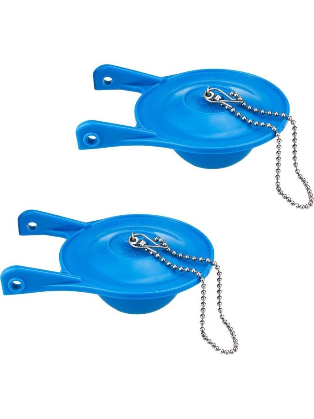 3-Inch Toilet Flapper Replacement 2-Pack with Handle Chains - Easy Install